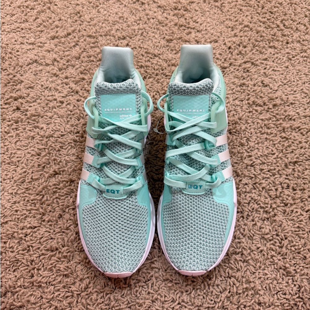 Adidas Green Sneakers Lightweight Mesh Design